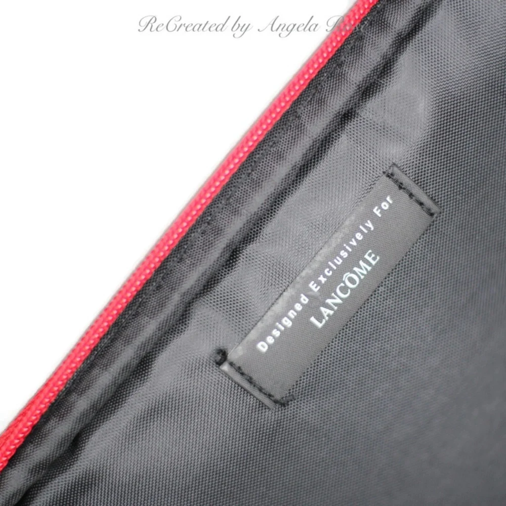 Lancôme Red Cosmetic Bag with Hand…